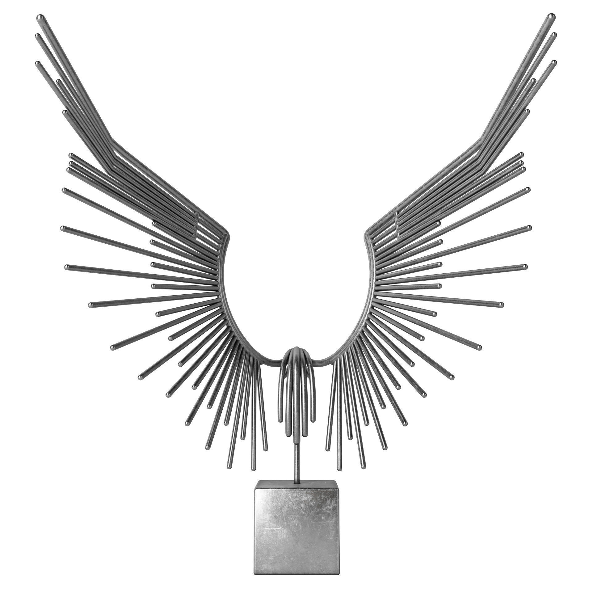 Decorative Bird Sculpture 3D model_4