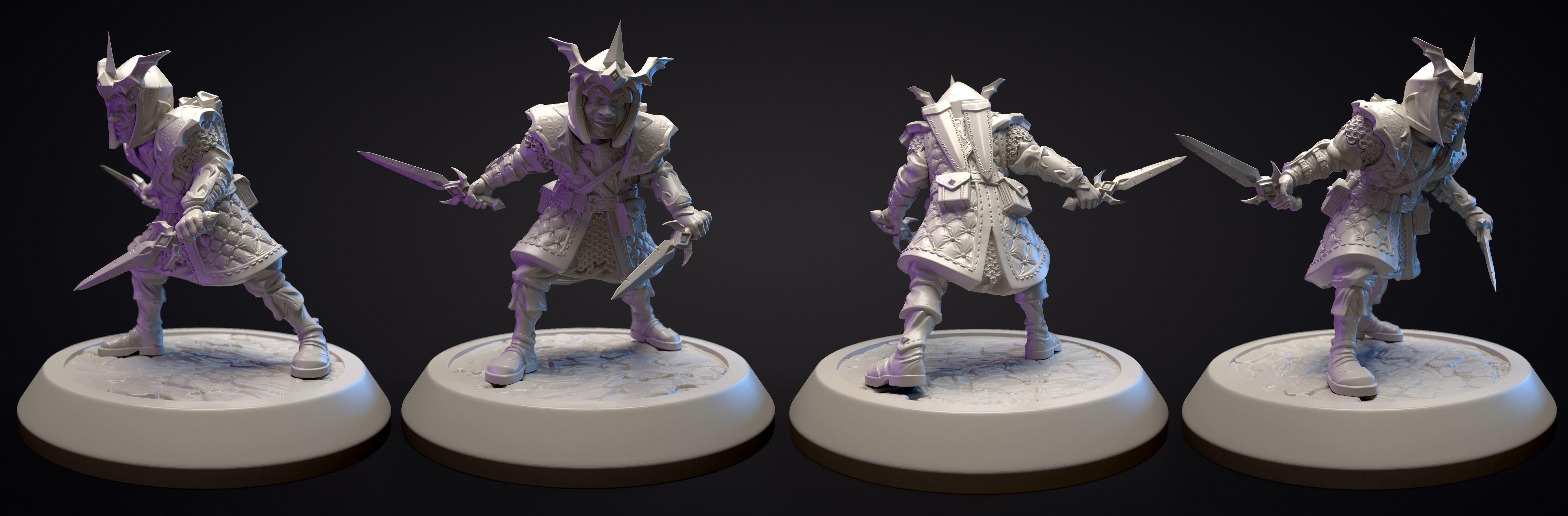 Gnome rogue  3D print model_2