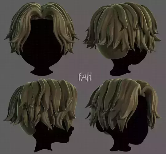 3D Hair style for boy V100