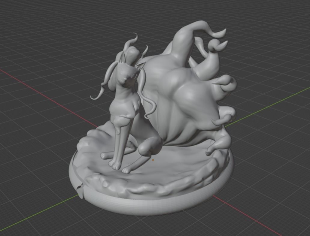 Alolan Ninetales pokemon 3D print model 3D print model_4