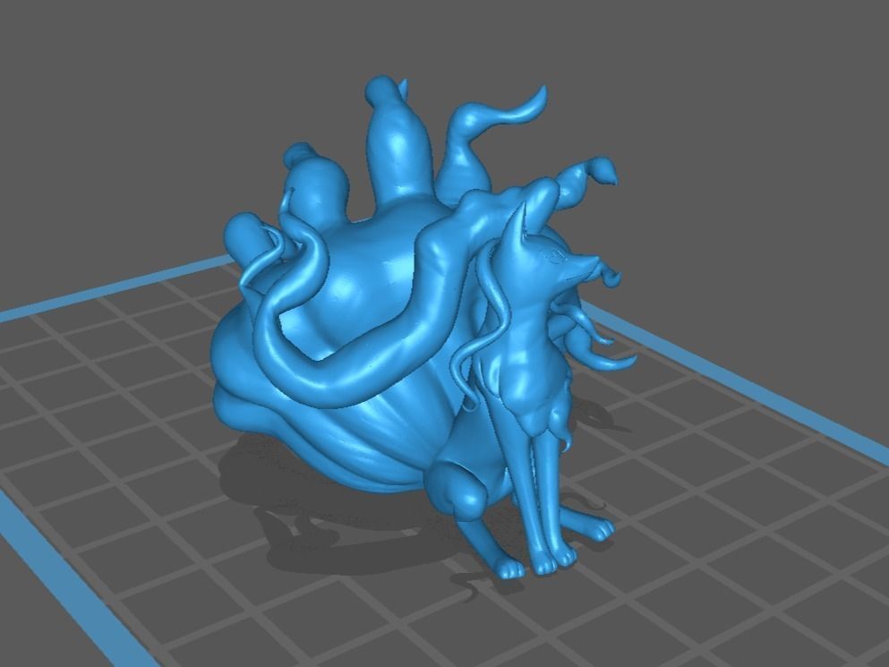 Alolan Ninetales pokemon 3D print model 3D print model_6
