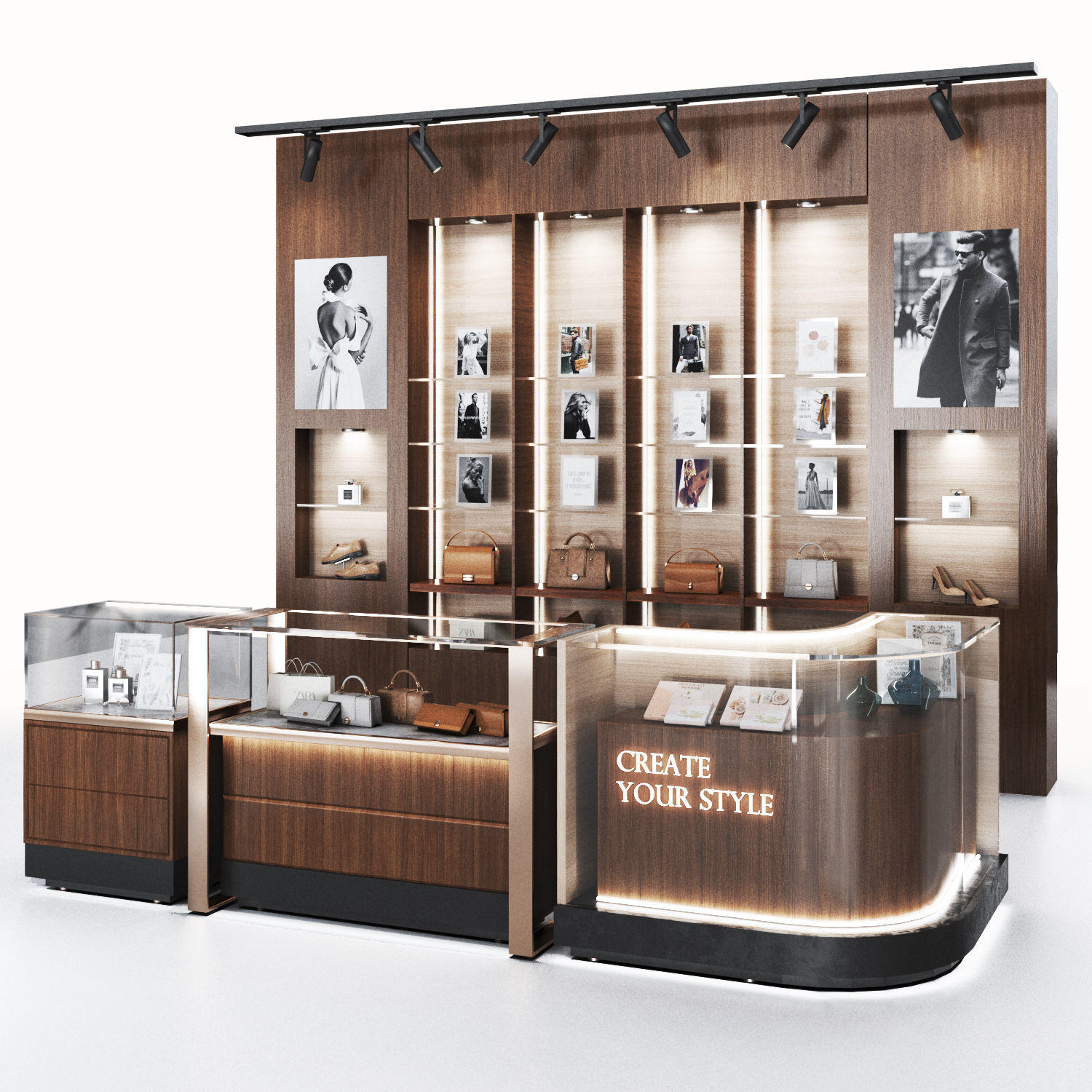 Showcase03 -Vitrin-showroom Low-poly 3D model_5