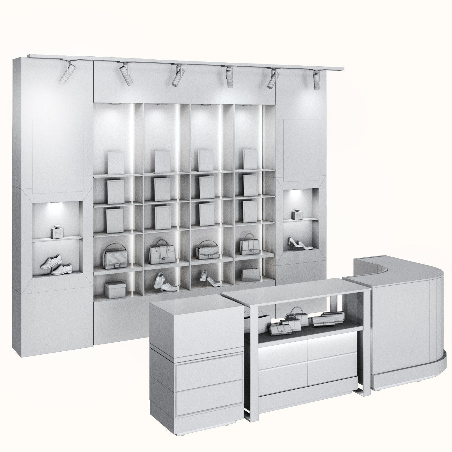 Showcase03 -Vitrin-showroom Low-poly 3D model_6