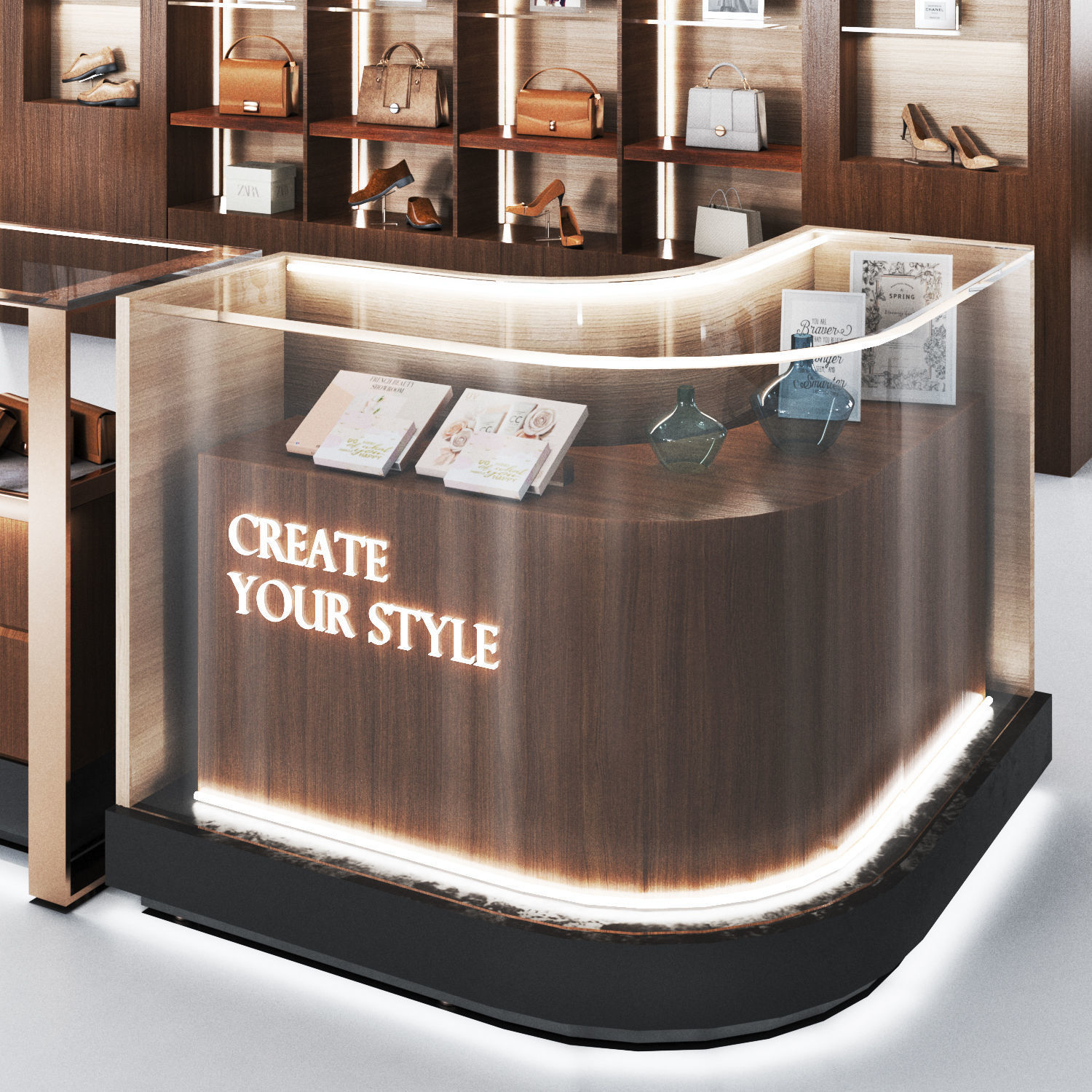 Showcase03 -Vitrin-showroom Low-poly 3D model_4