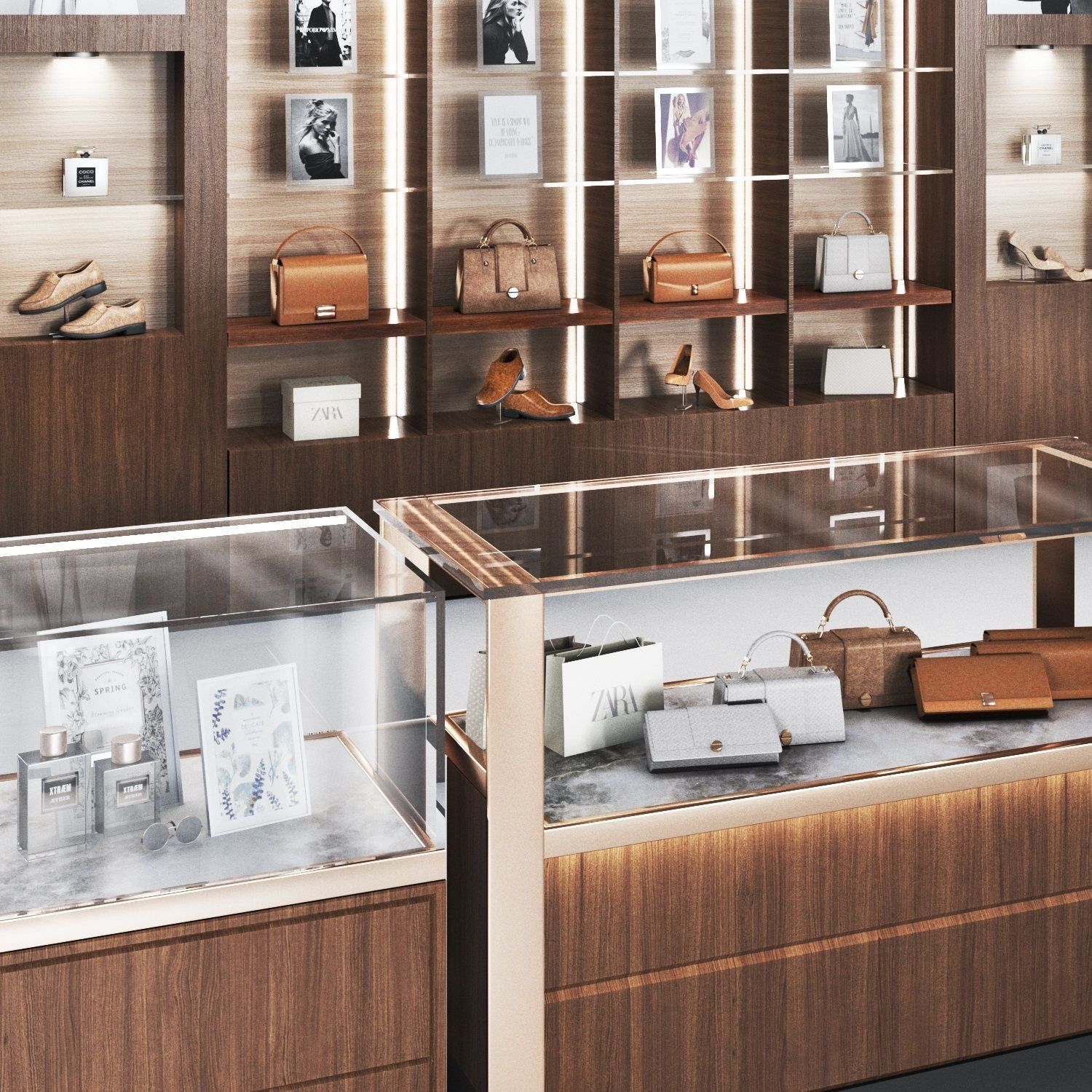 Showcase03 -Vitrin-showroom Low-poly 3D model_3