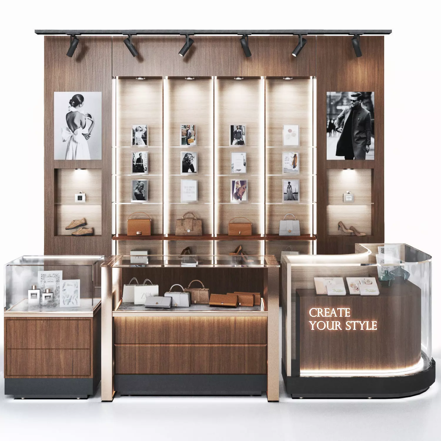 Showcase03 -Vitrin-showroom Low-poly 3D model_0