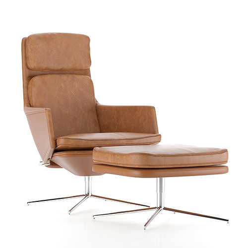 Vitra Grand Relax armchair Low-poly 3D model