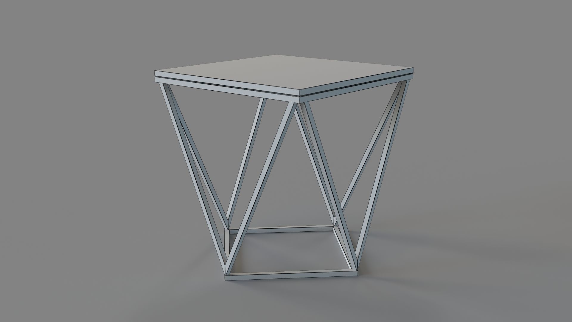 Jasmine Side Table White 3D model_5