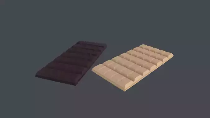 Chocolate Bars  3D Model Low-poly 3D model