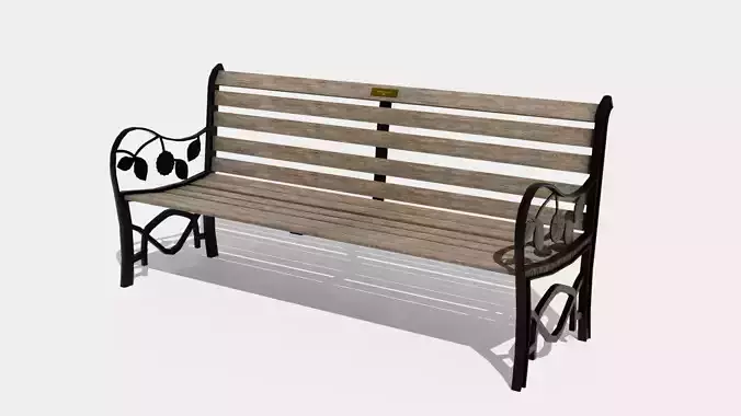 Low Poly Bench park