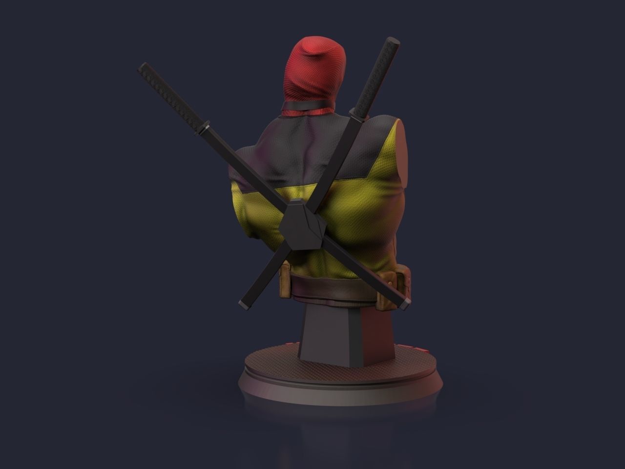 Deadpool Bust 3D print model_2
