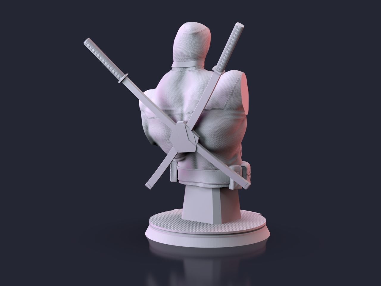 Deadpool Bust 3D print model_3