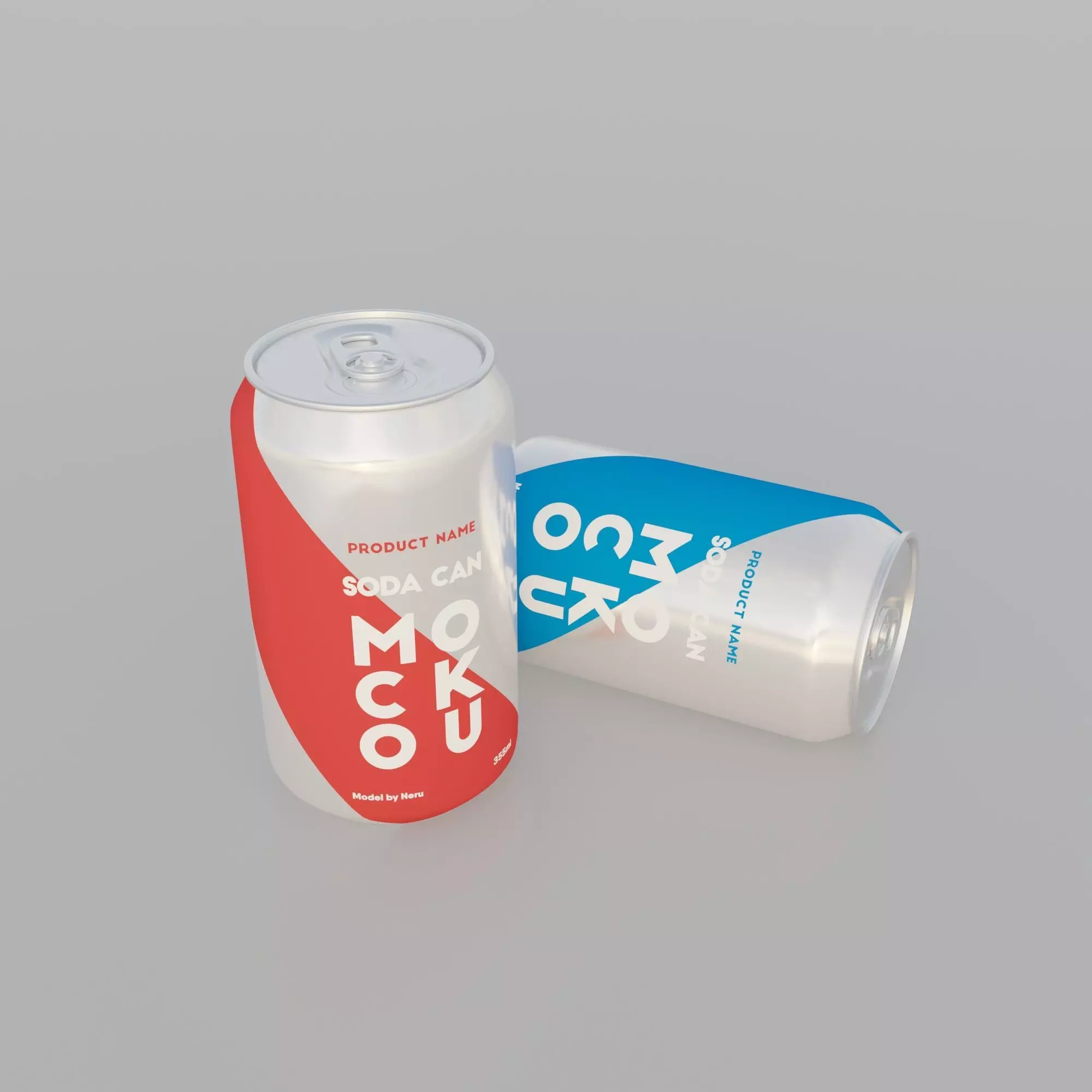 Aluminum soda can Low-poly 3D model_0