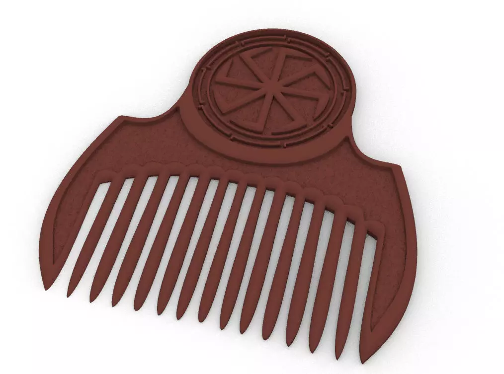 Babushka  combs 3D model_0