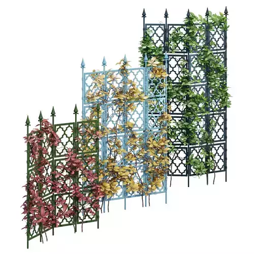 Smyorr metal fence with vines