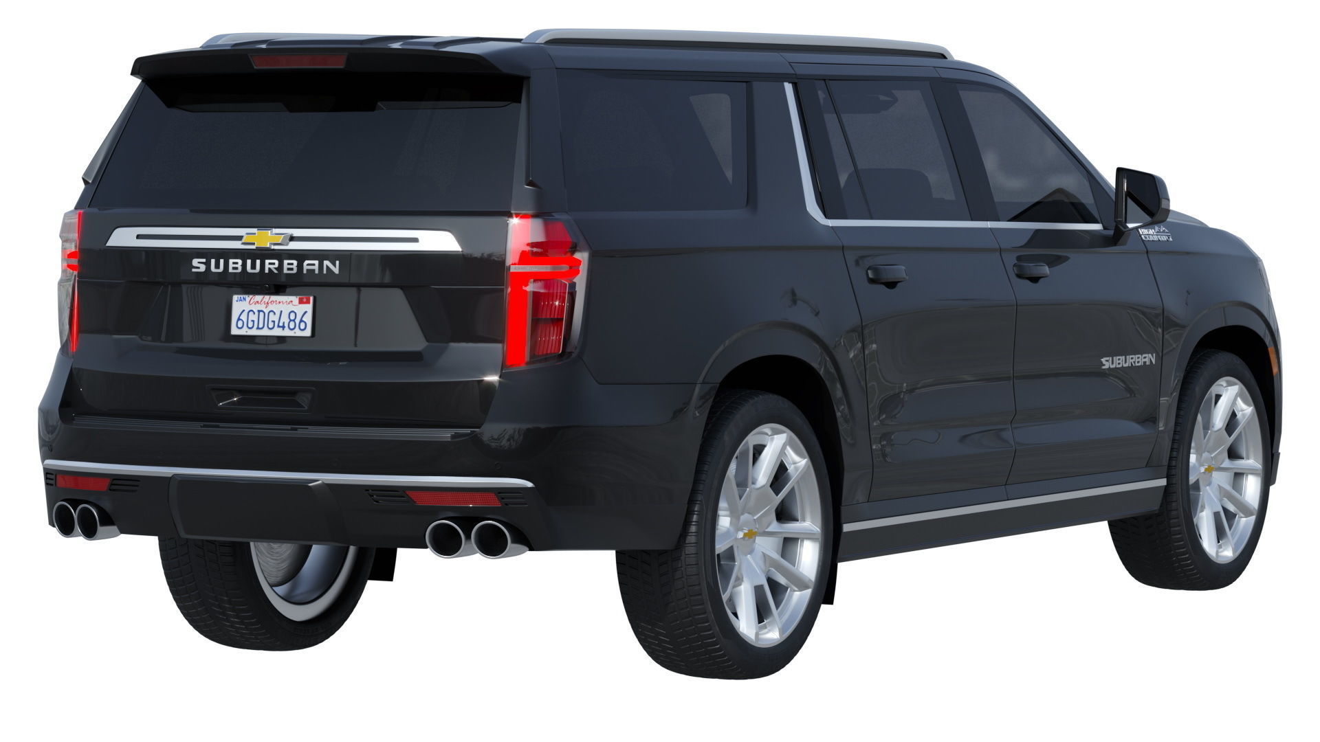 Chevrolet Suburban 2020 High Country 3D model_1