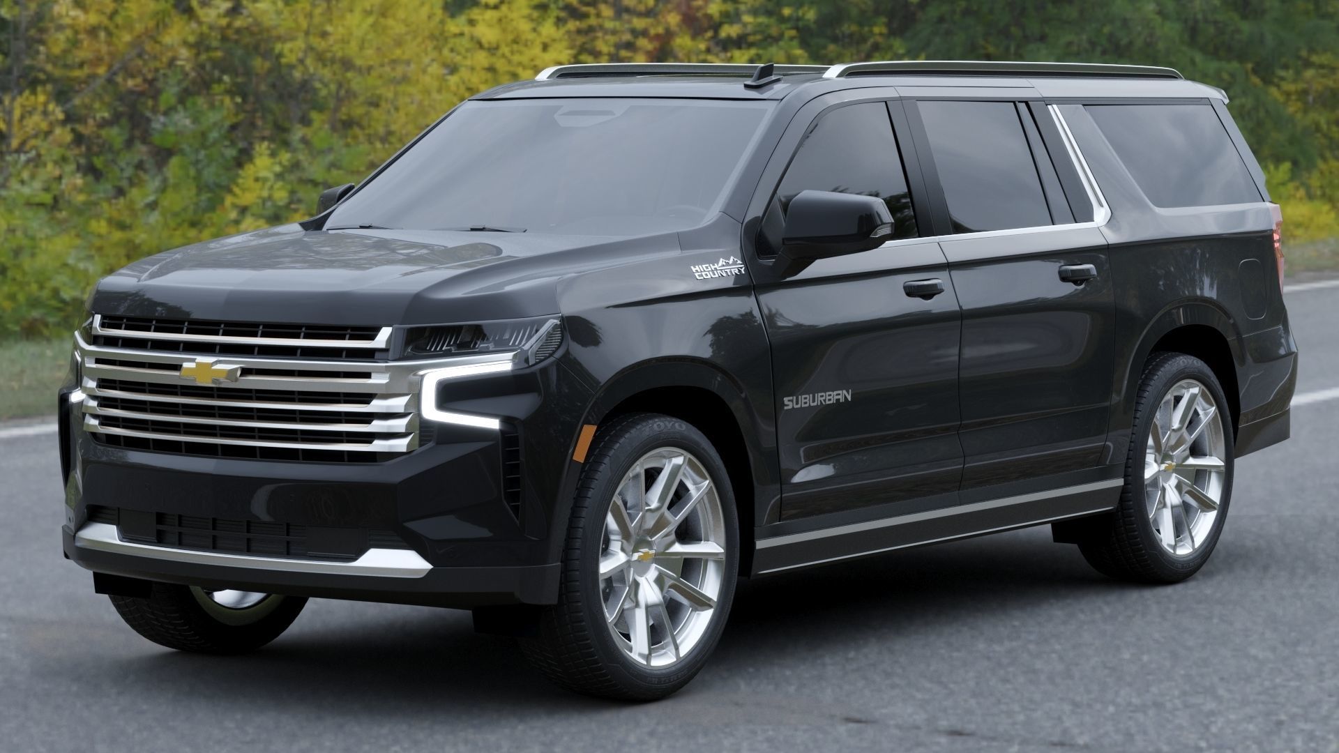 Chevrolet Suburban 2020 High Country 3D model_9
