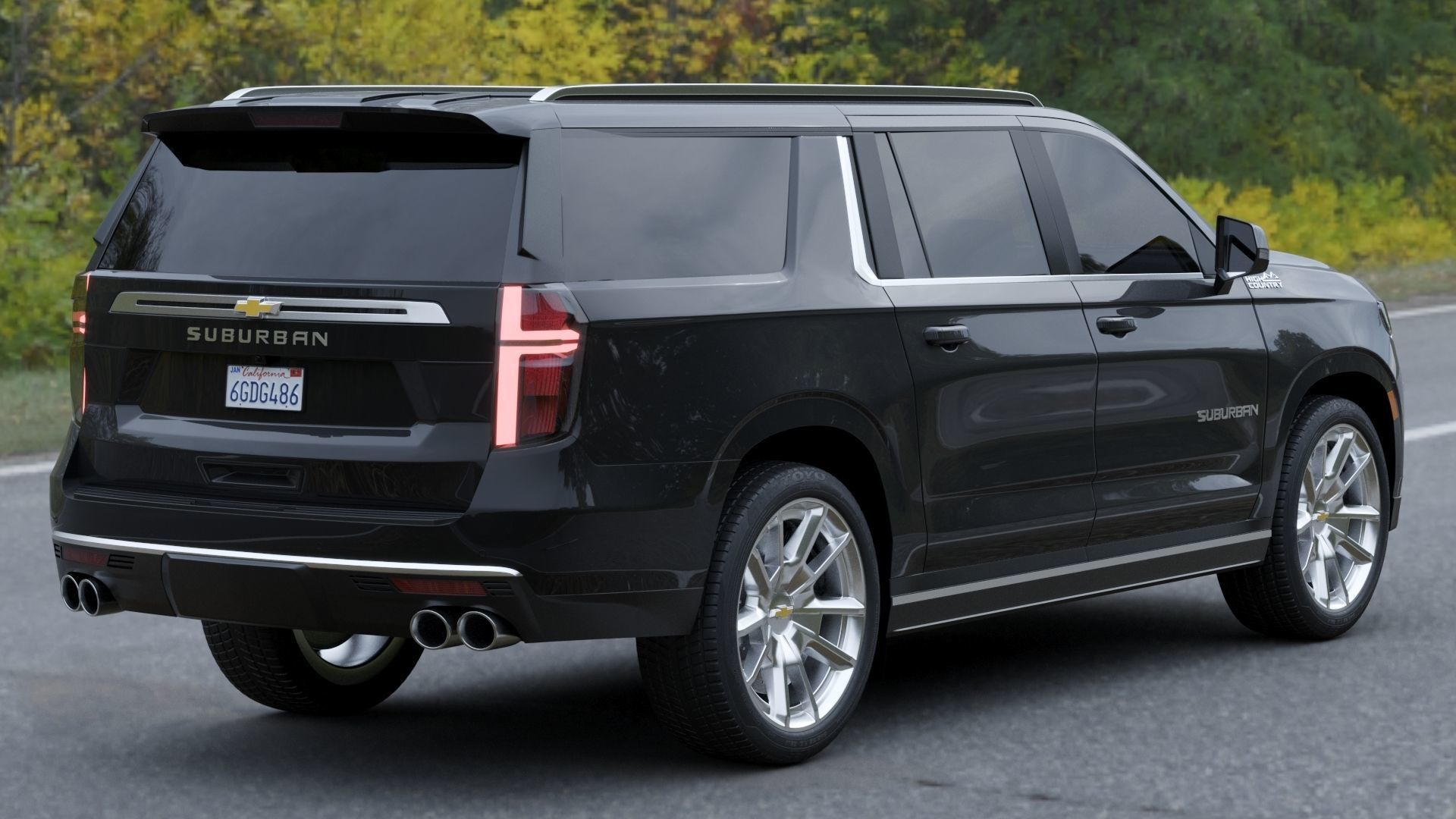 Chevrolet Suburban 2020 High Country 3D model_10