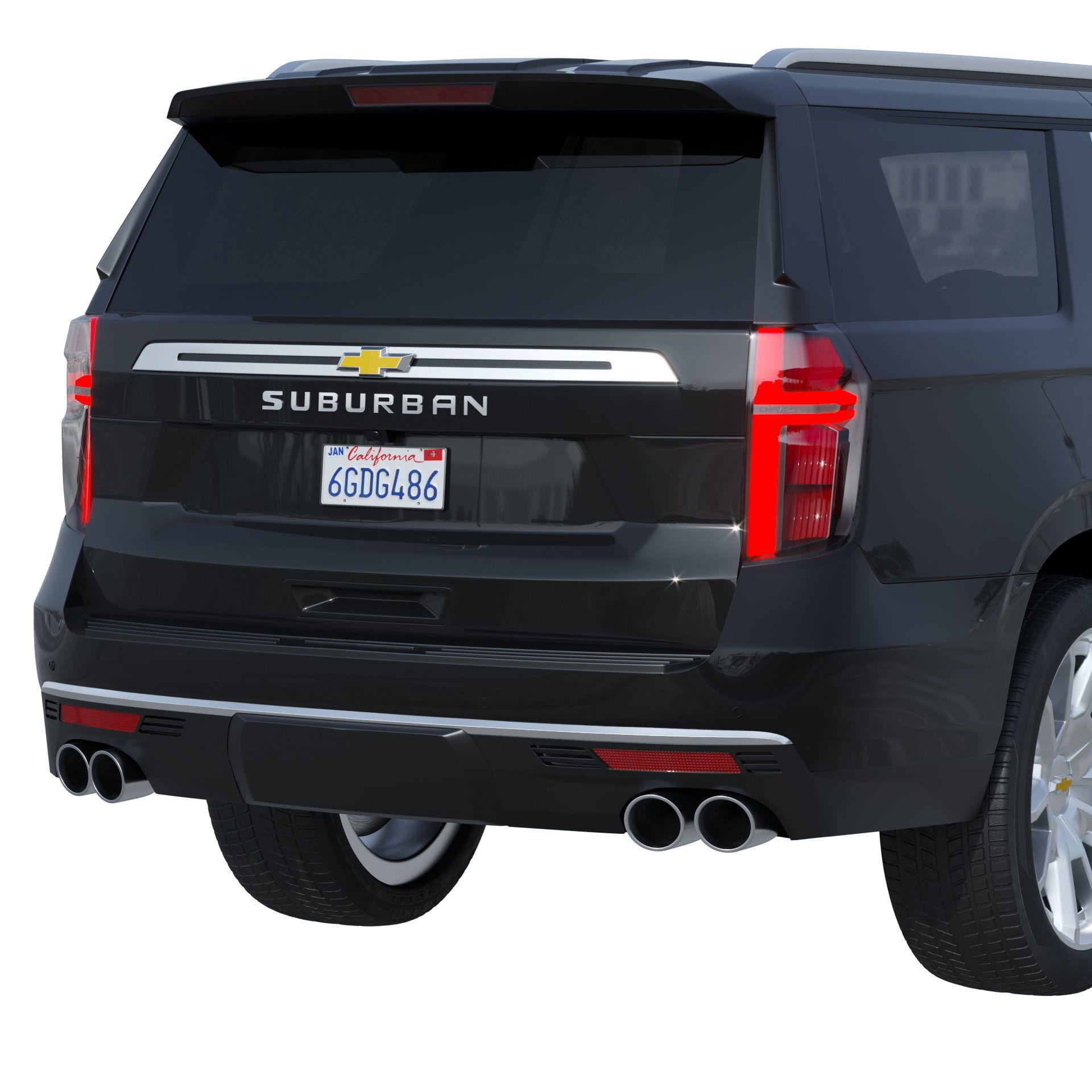 Chevrolet Suburban 2020 High Country 3D model_6