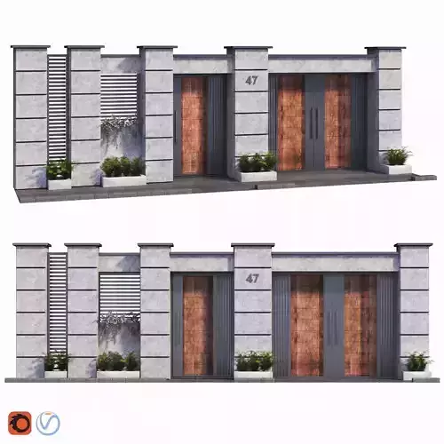 Fence outdoor wall facade