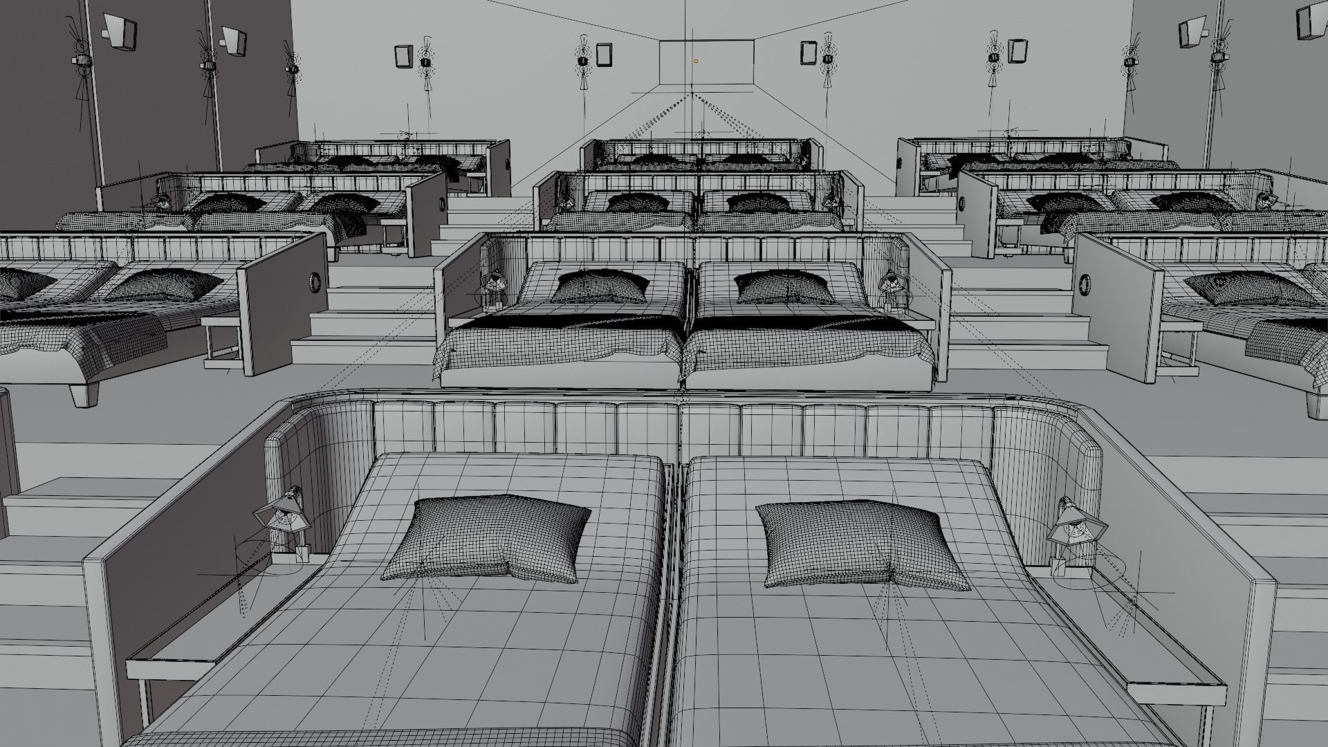 Movie Theater Low-poly 3D model_17