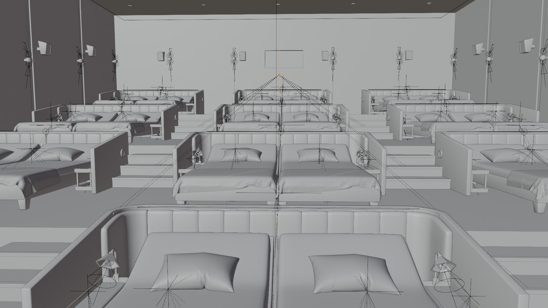 Movie Theater Low-poly 3D model_14