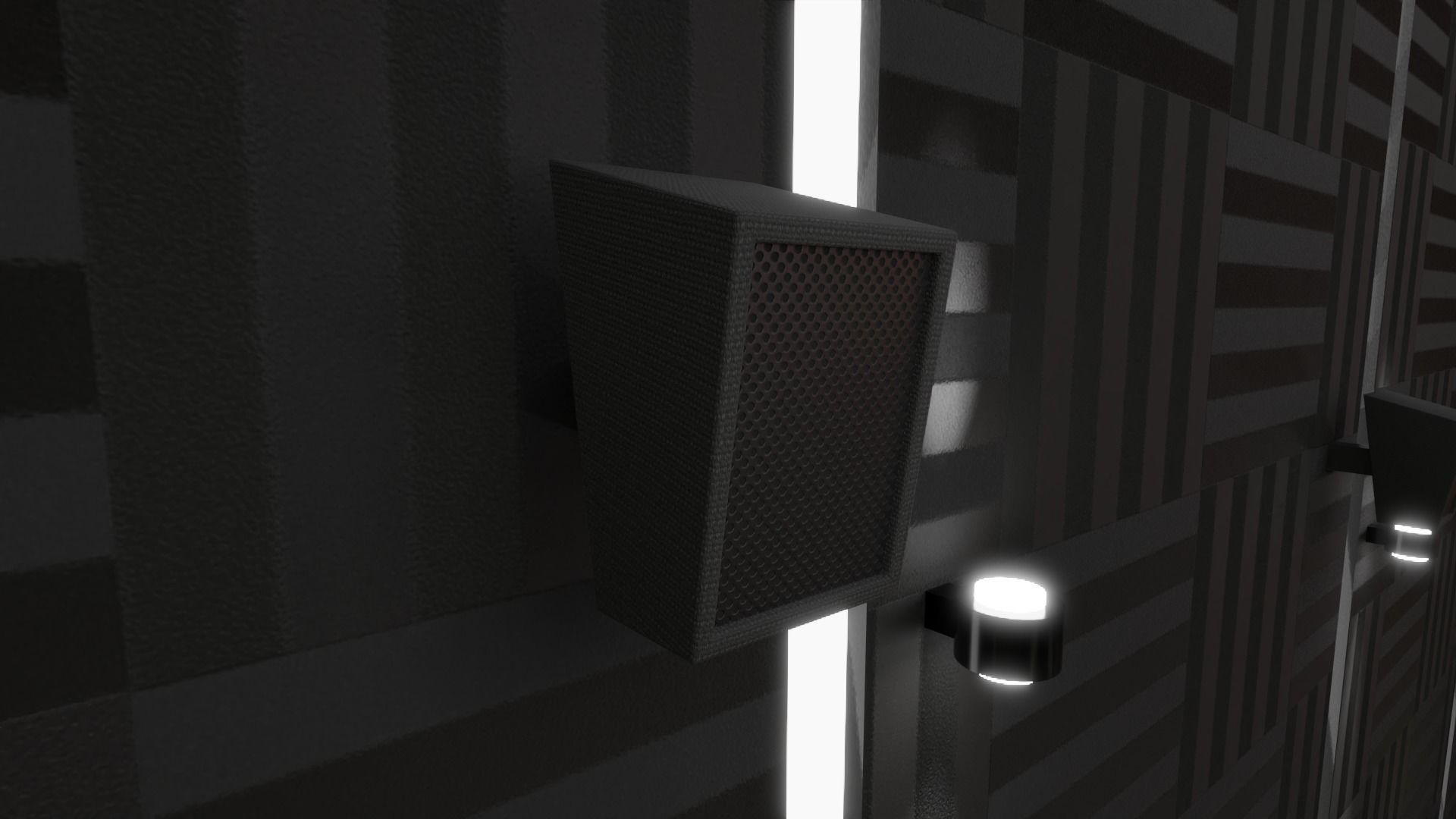 Movie Theater Low-poly 3D model_3