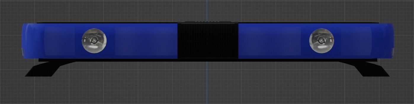 Federal Signal Vama P9000 Lightbar Low-poly 3D model_3