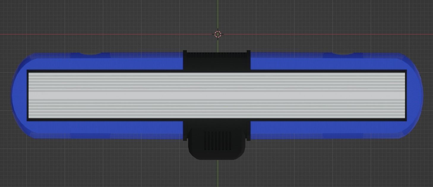 Federal Signal Vama P9000 Lightbar Low-poly 3D model_6