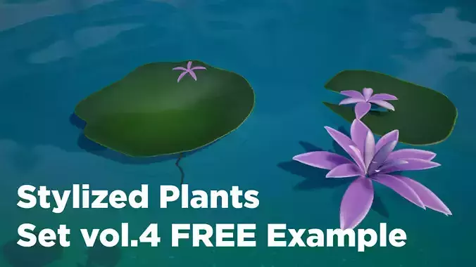 Stylized Plants Set vol 04 foliage FREE EXAMPLE