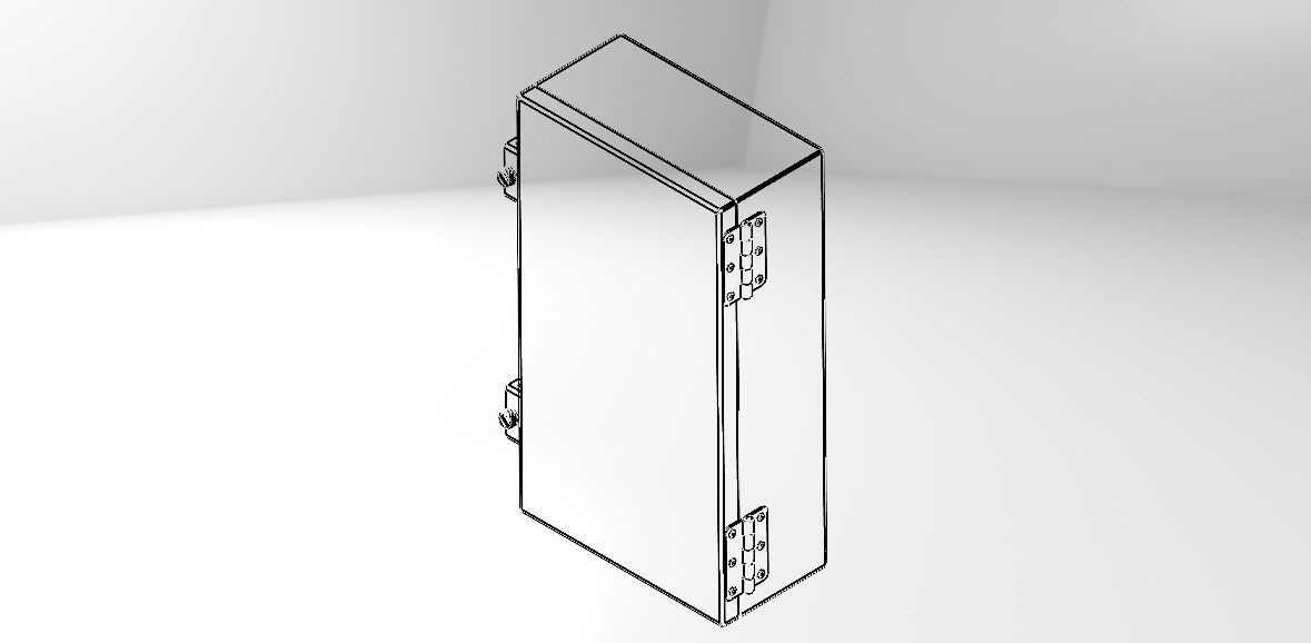 Control Box Size 240x430x125 mm Free 3D model_9