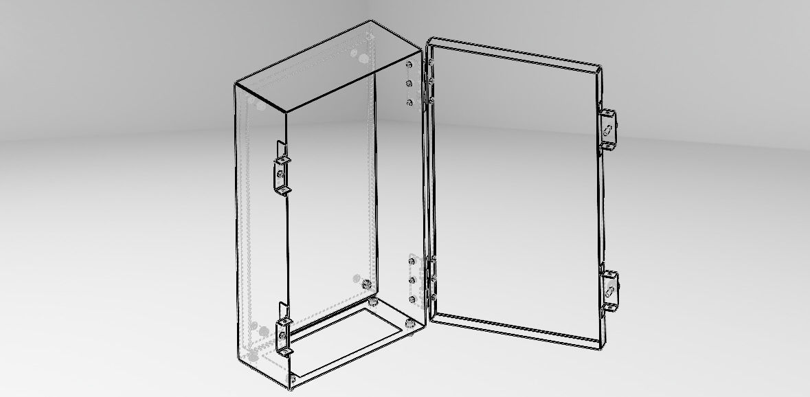 Control Box Size 240x430x125 mm Free 3D model_2