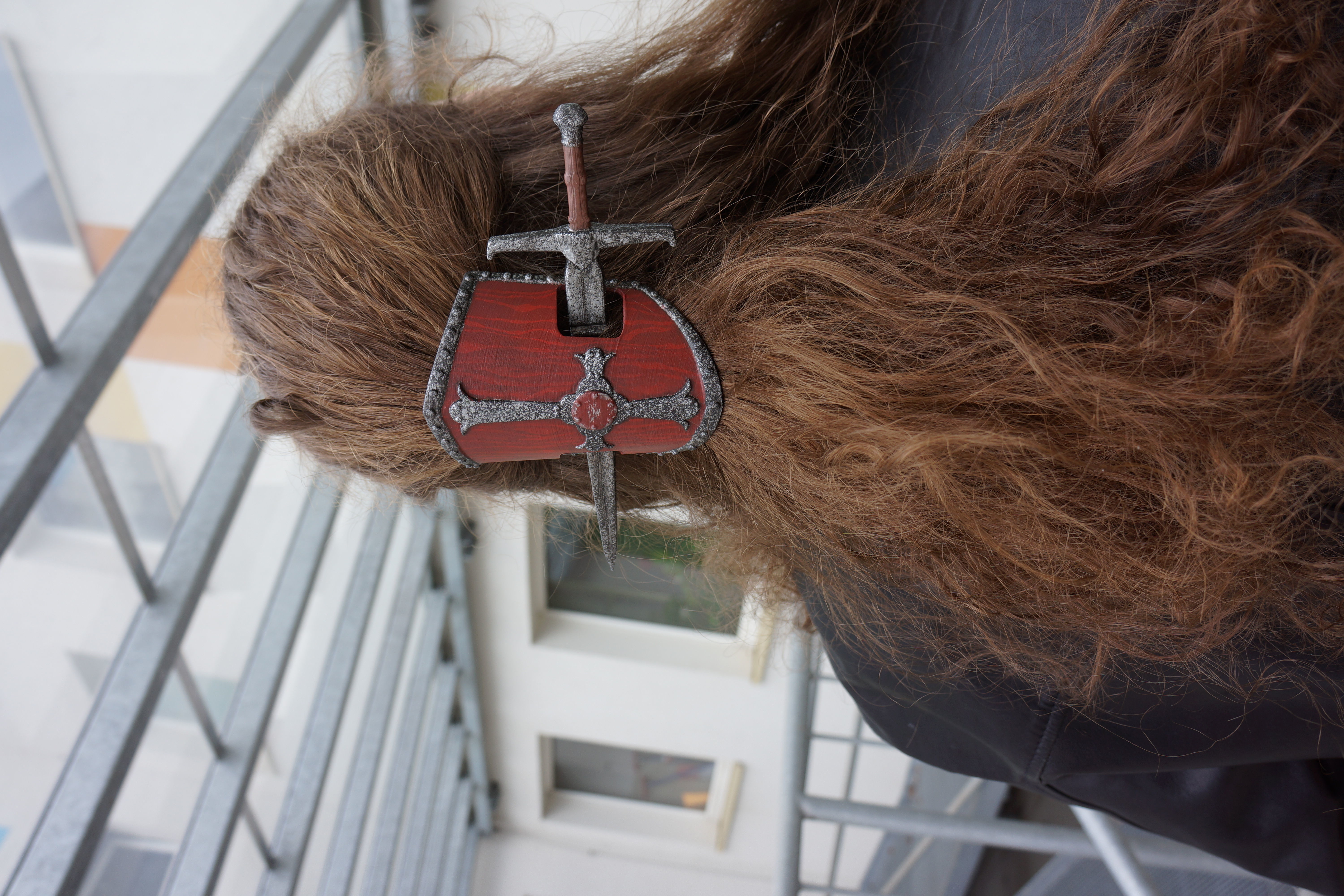 Sword and Shield HAIR PIN 3D print model_2