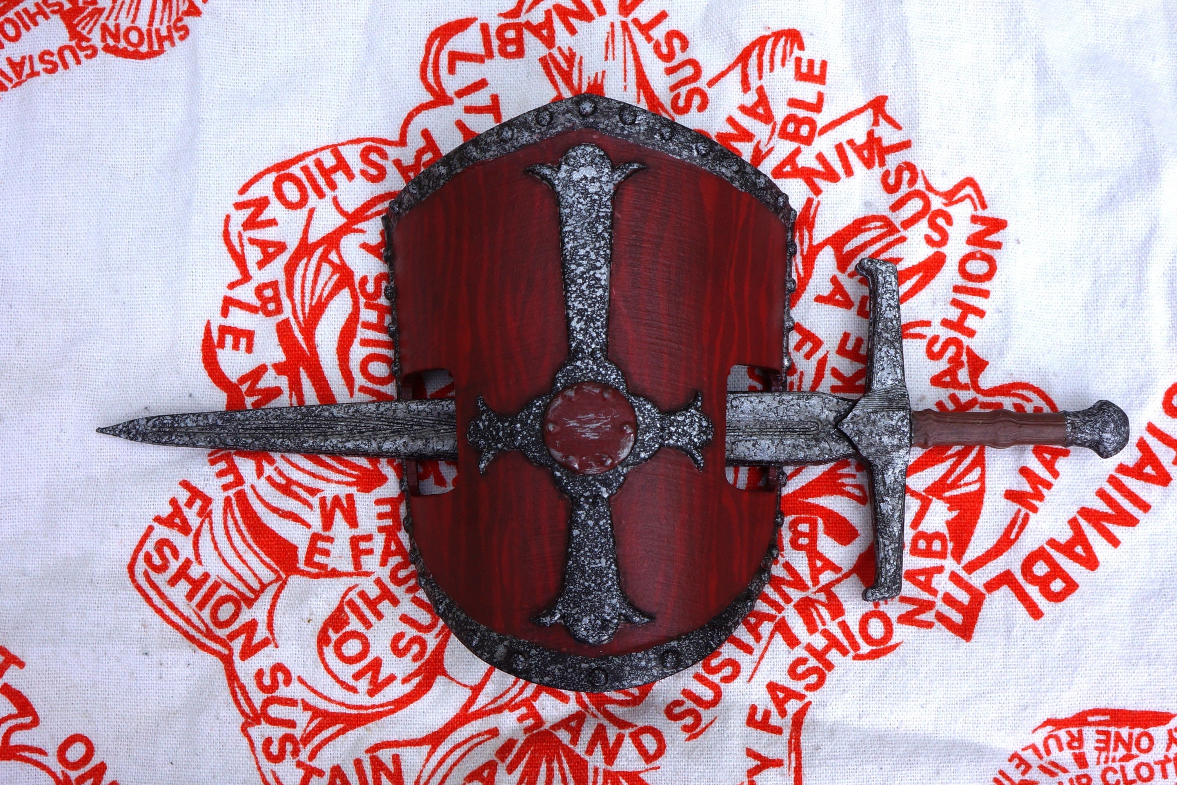 Sword and Shield HAIR PIN 3D print model_3