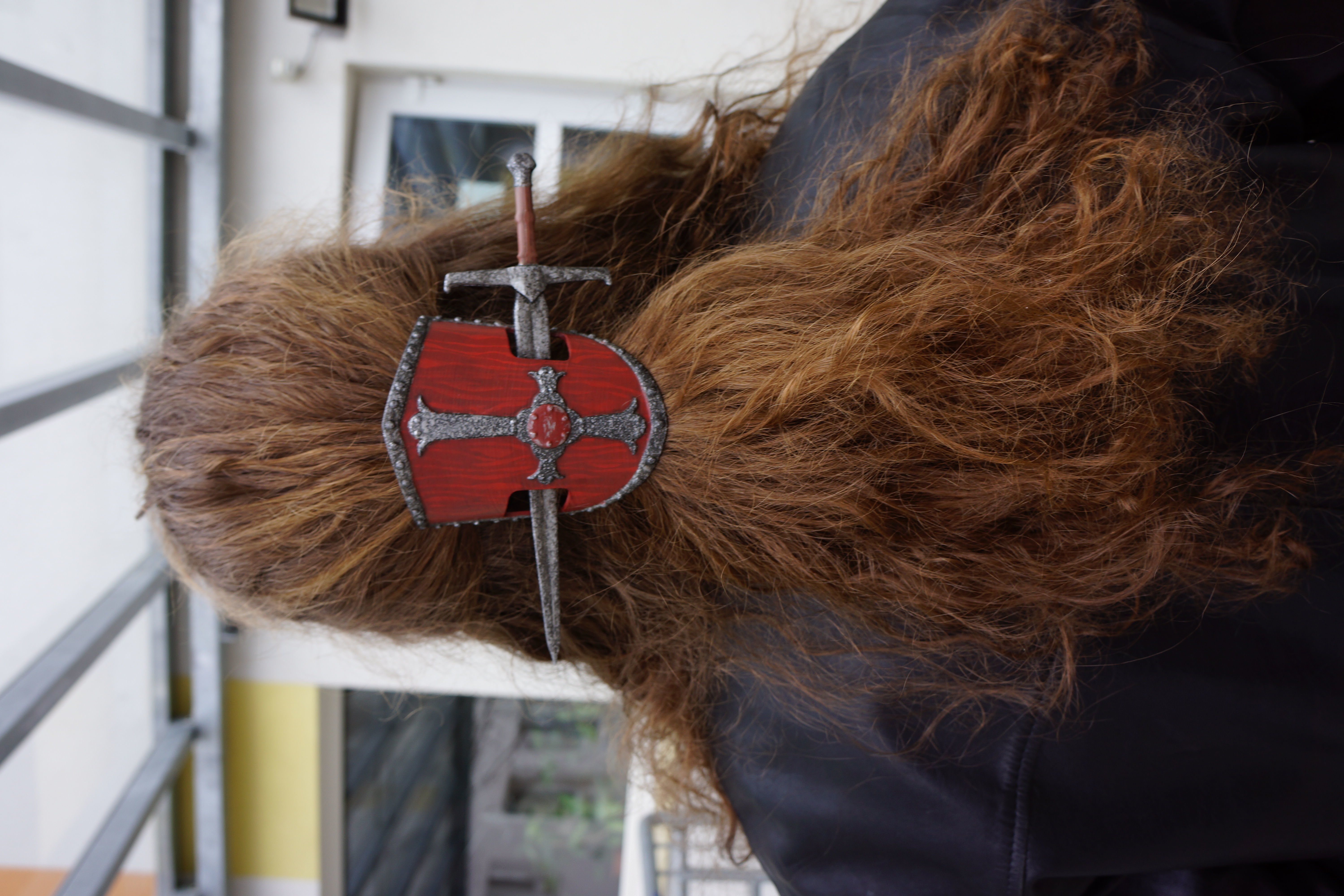 Sword and Shield HAIR PIN 3D print model_1