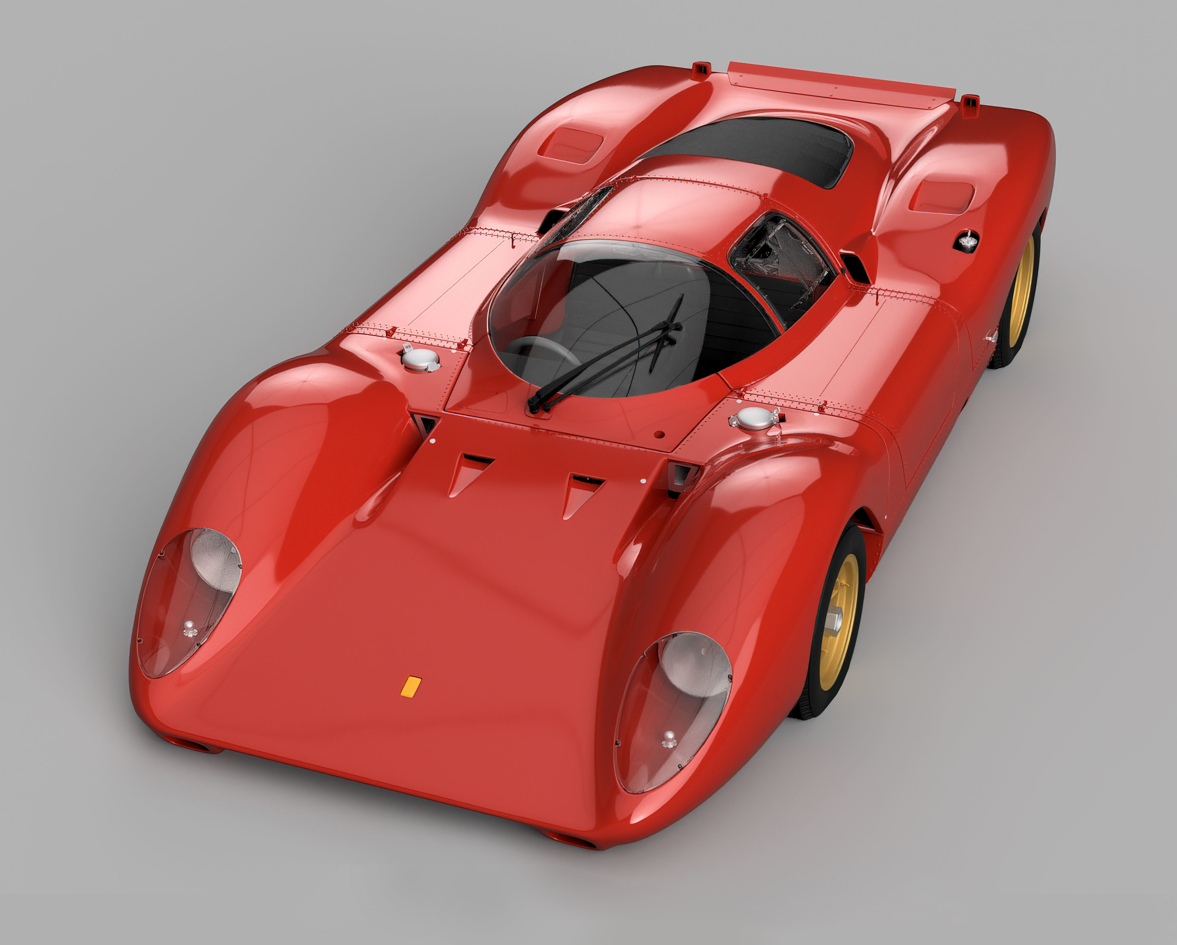 Ferrari 312P Berlinetta Classic - Car Kit 3D print model_2