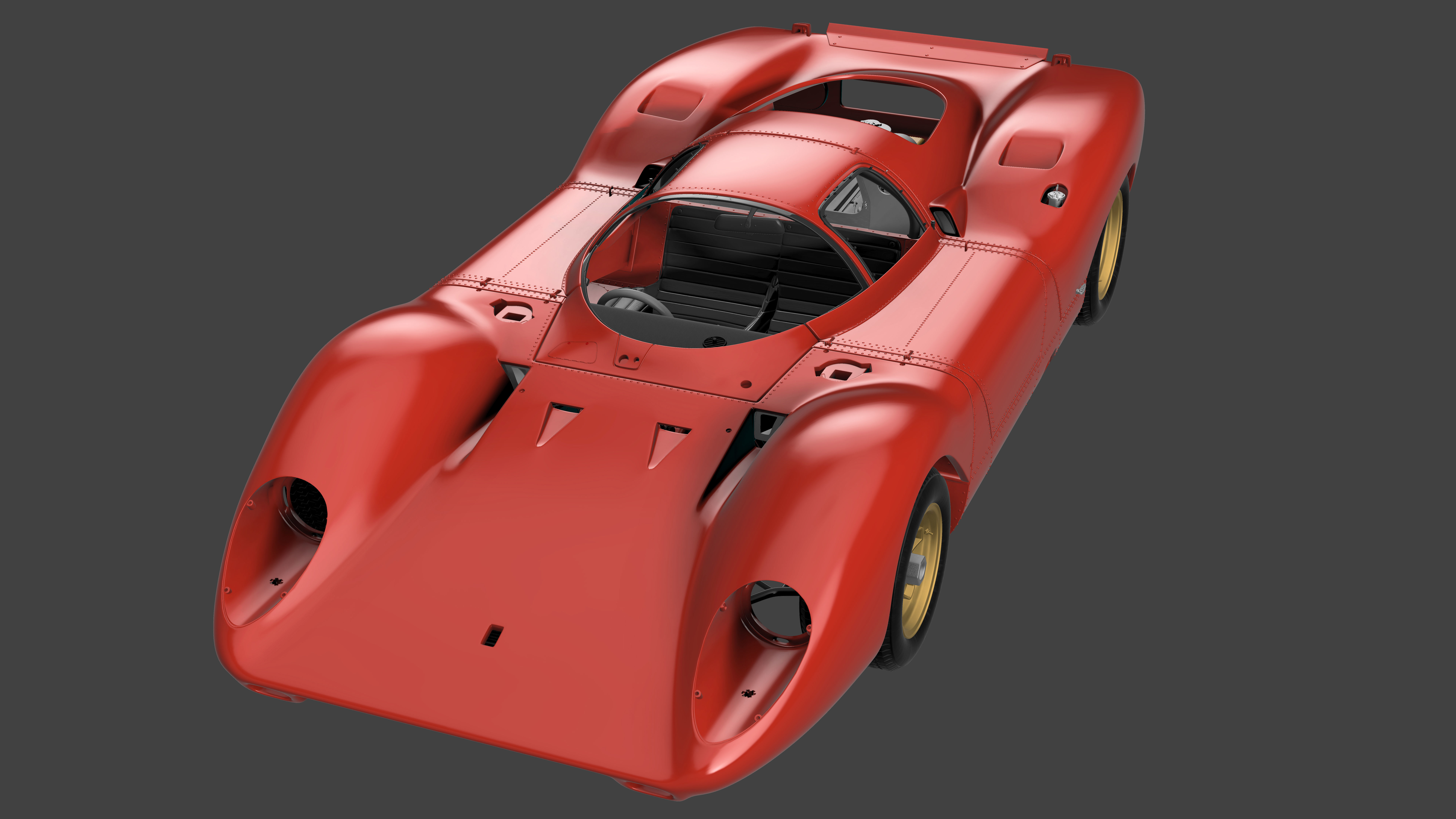 Ferrari 312P Berlinetta Classic - Car Kit 3D print model_23