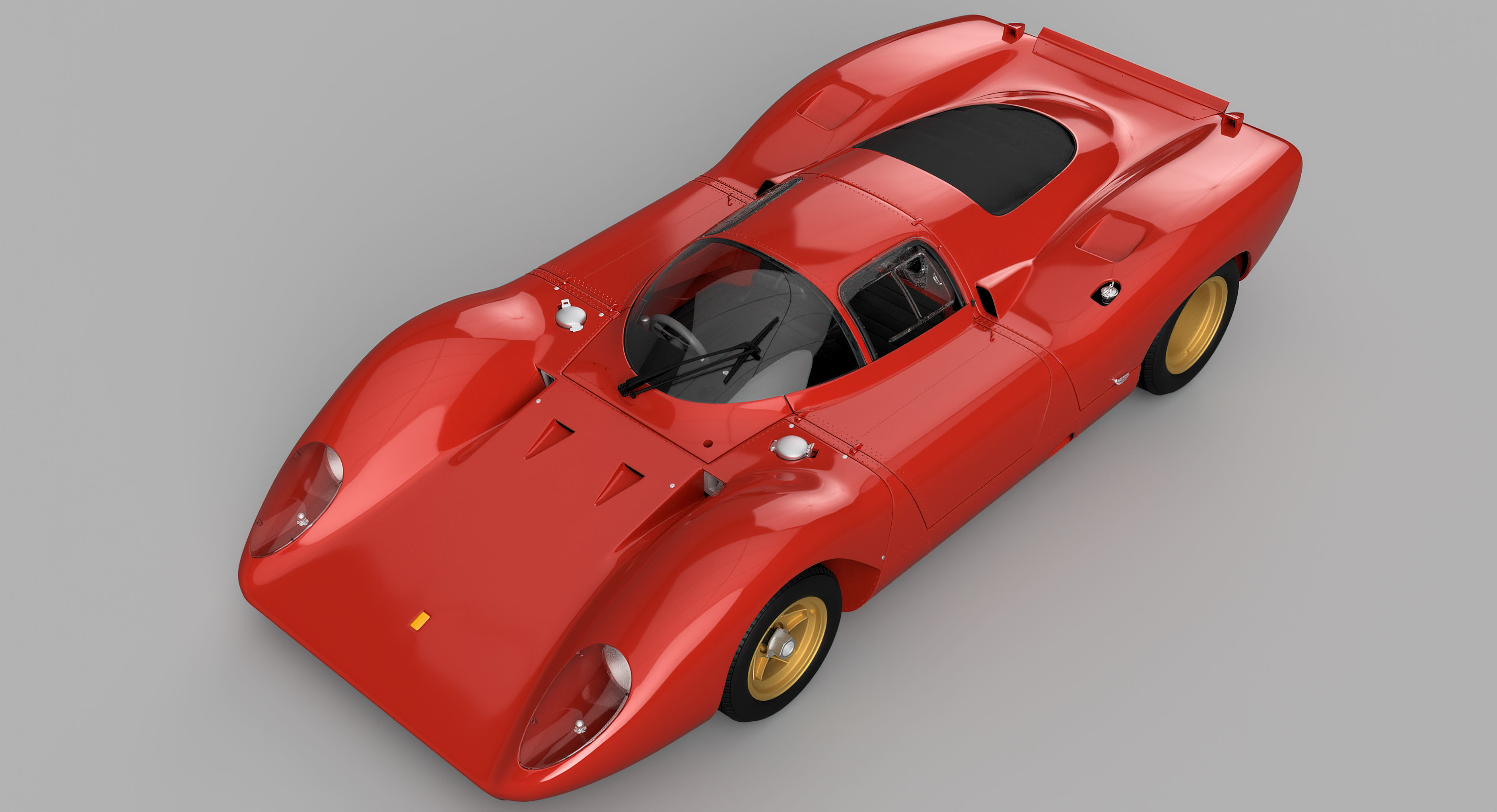 Ferrari 312P Berlinetta Classic - Car Kit 3D print model_6