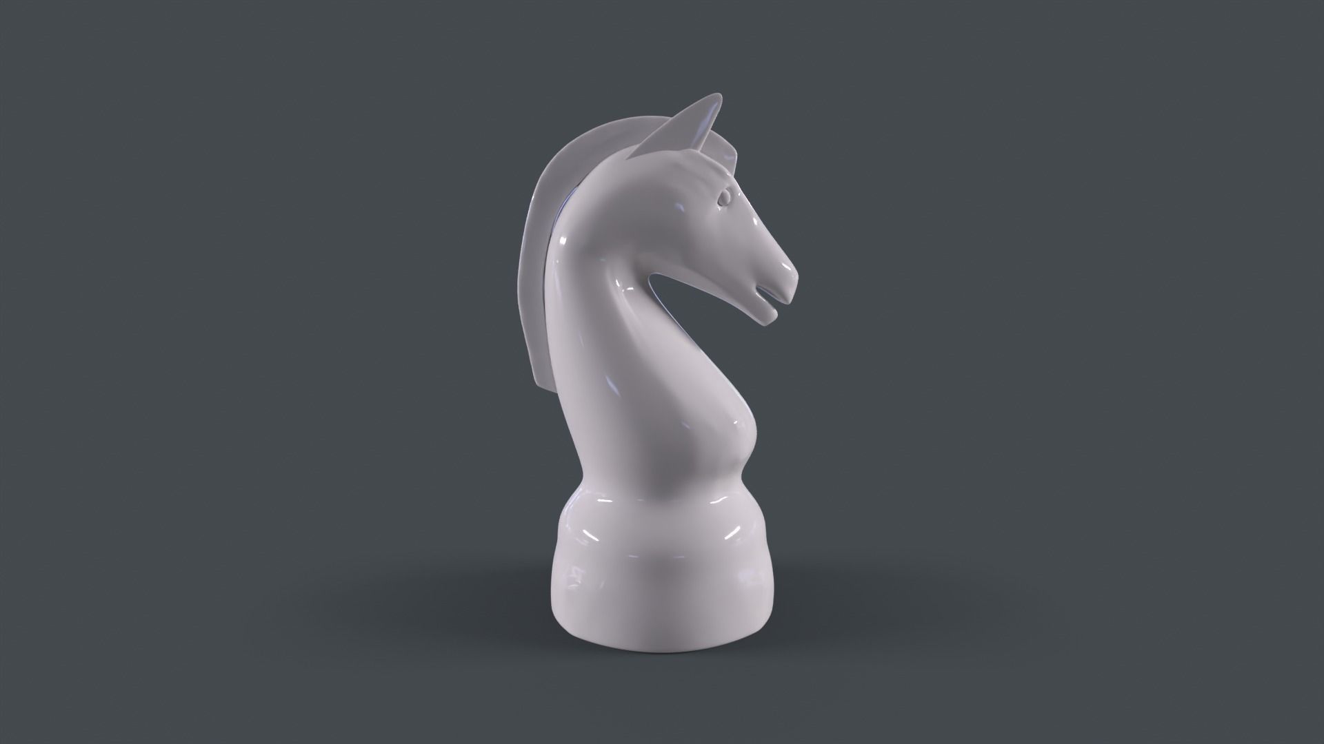 Chess Horse 3D model_1