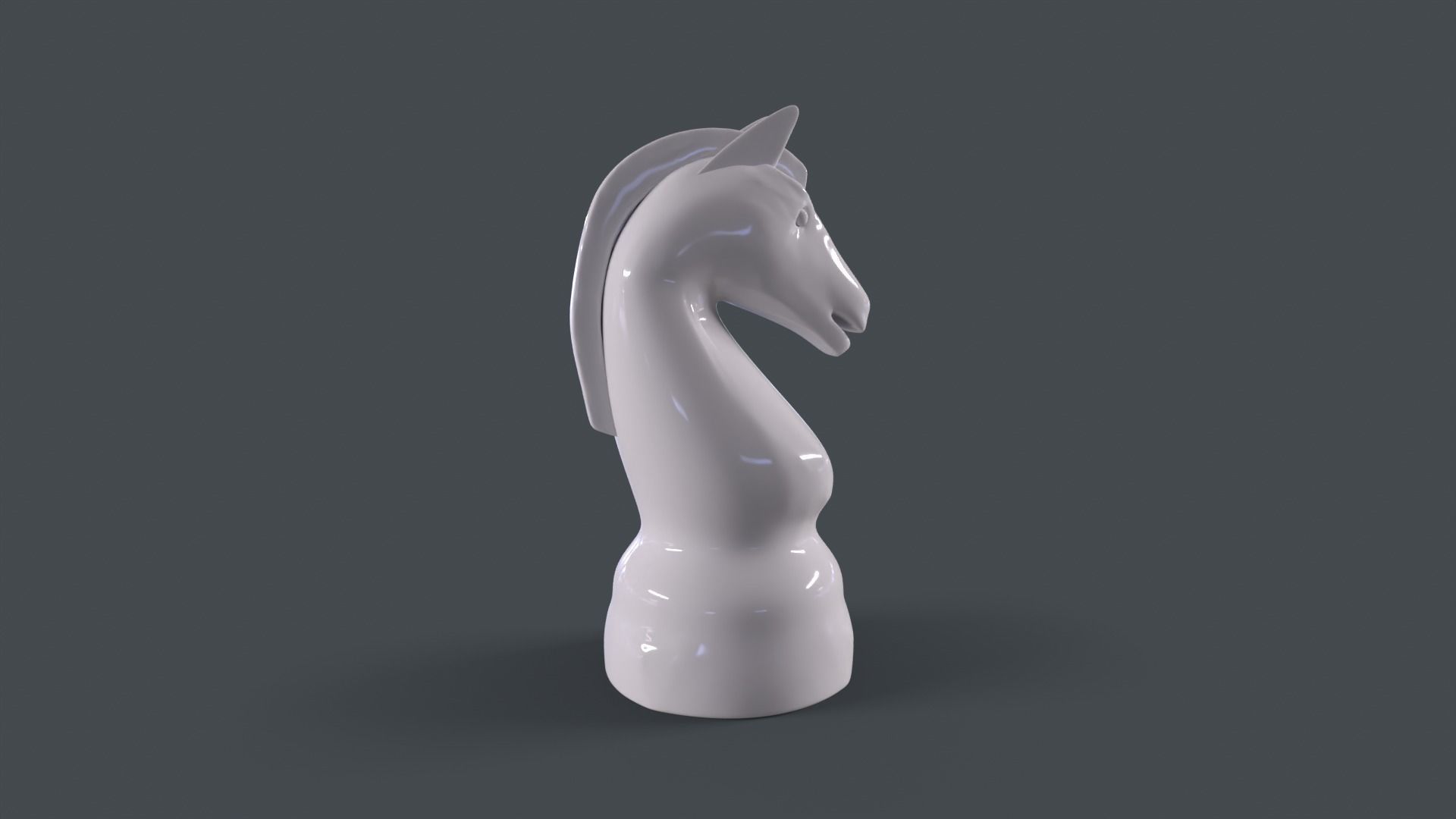 Chess Horse 3D model_4