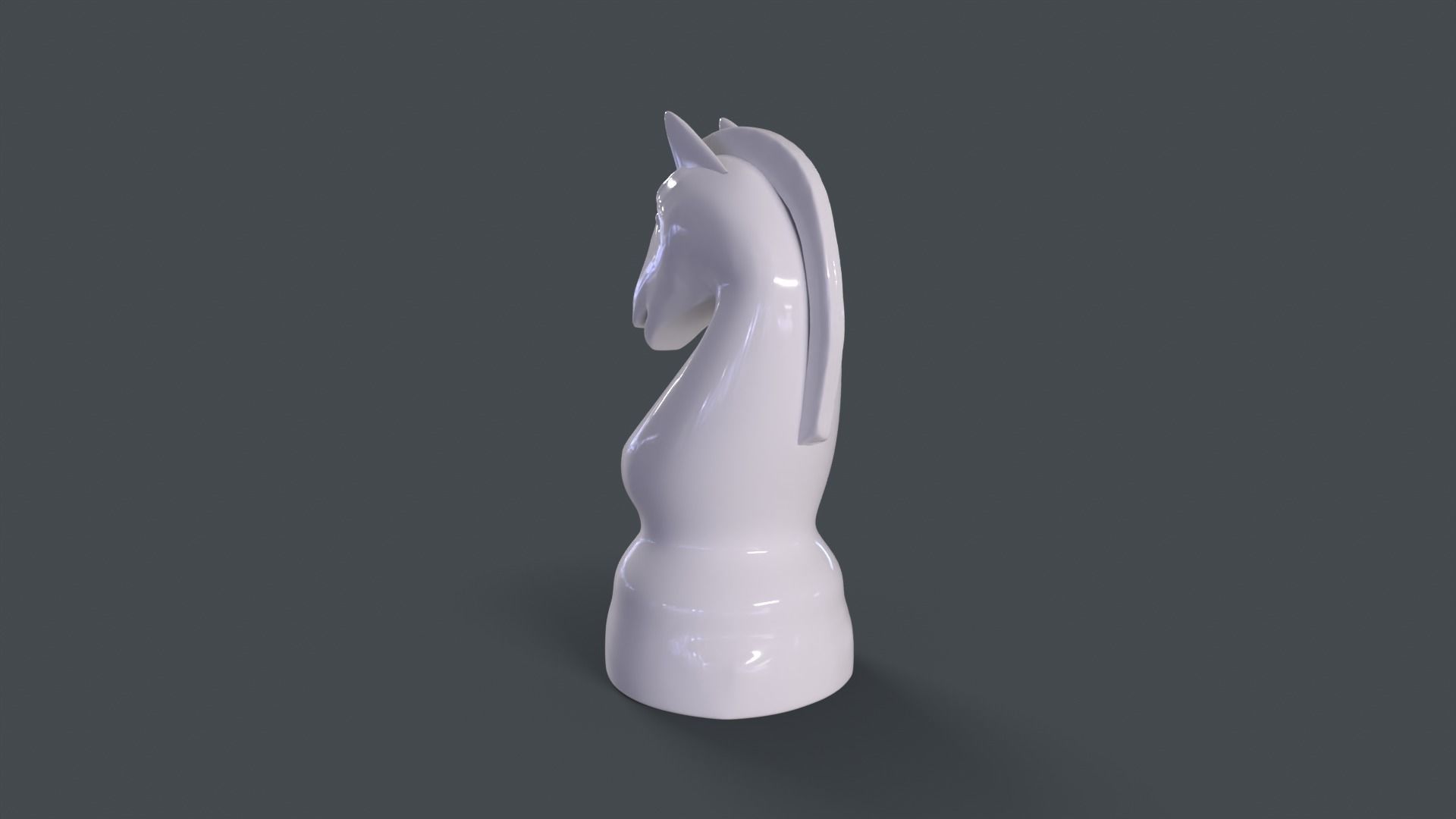Chess Horse 3D model_3