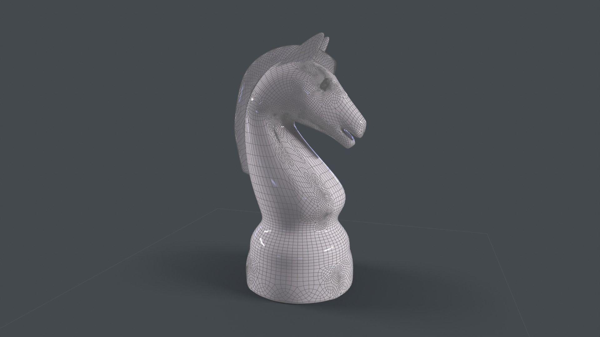 Chess Horse 3D model_7