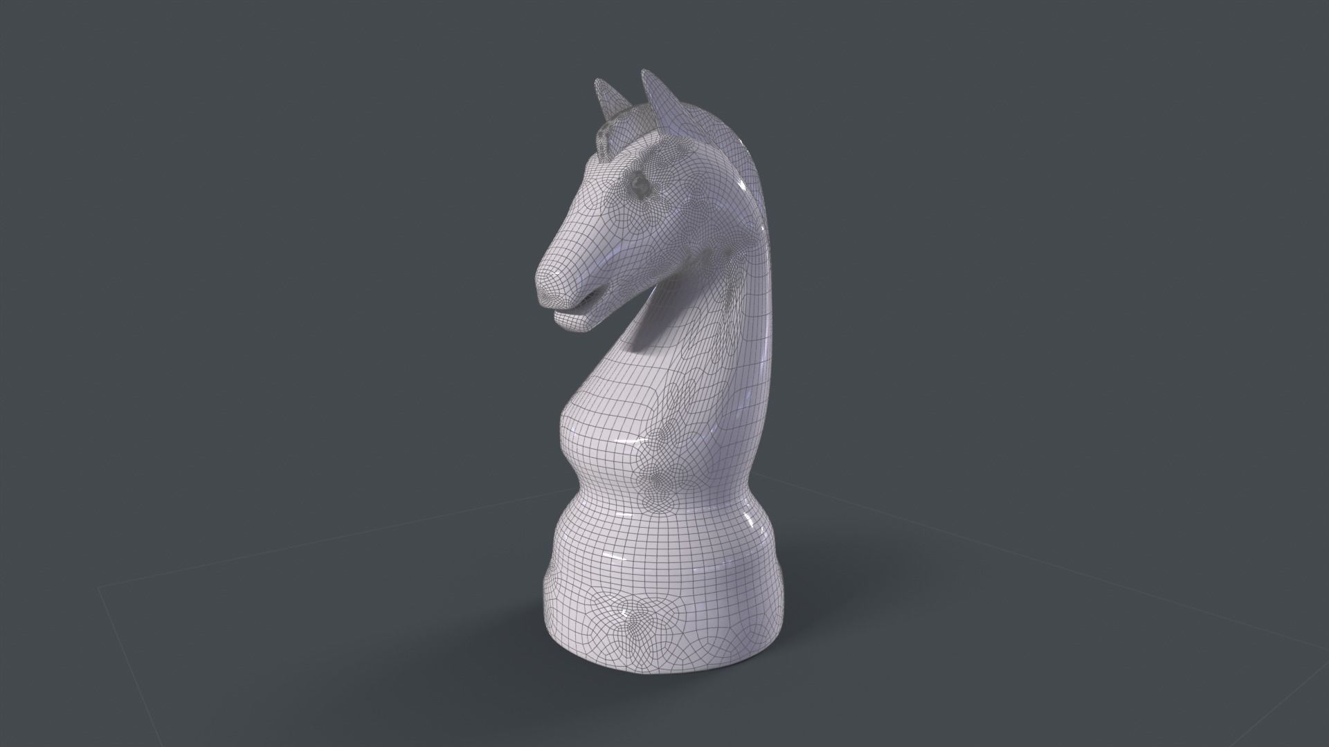 Chess Horse 3D model_6