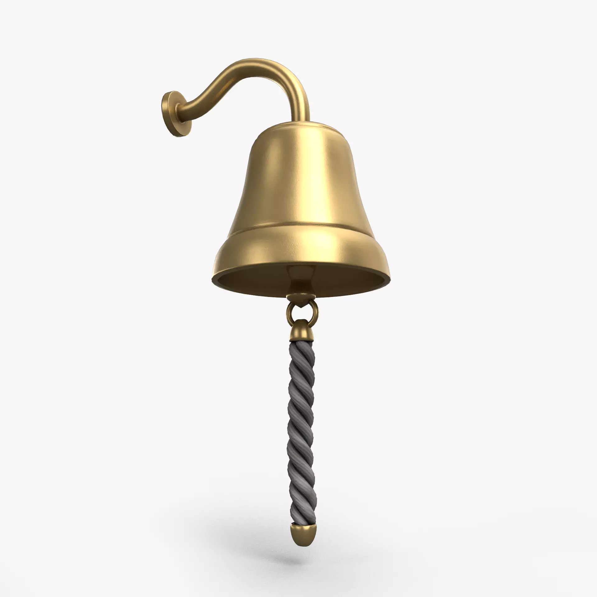  Wall Bell Low-poly 3D model_0