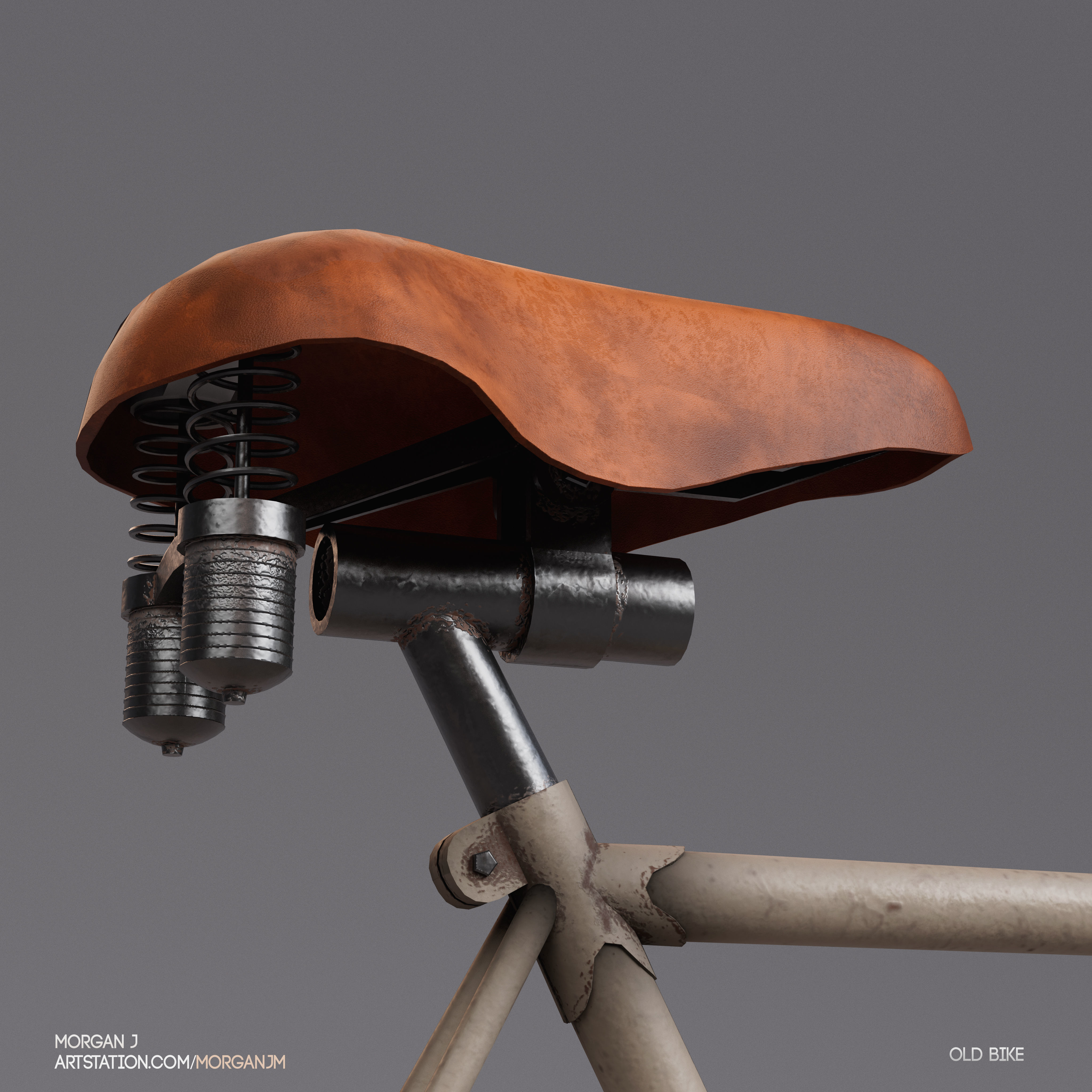 Old Bike 1960s 3D model_6
