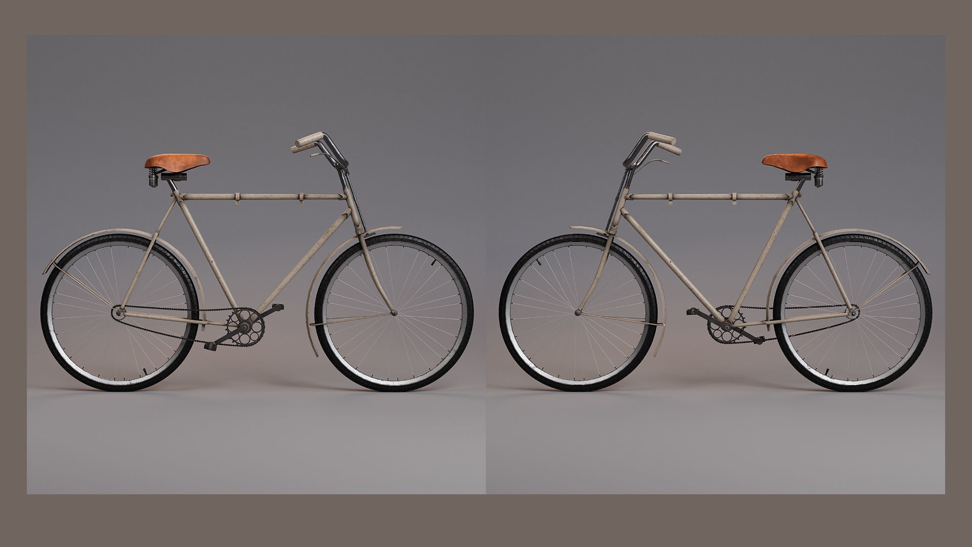 Old Bike 1960s 3D model_9