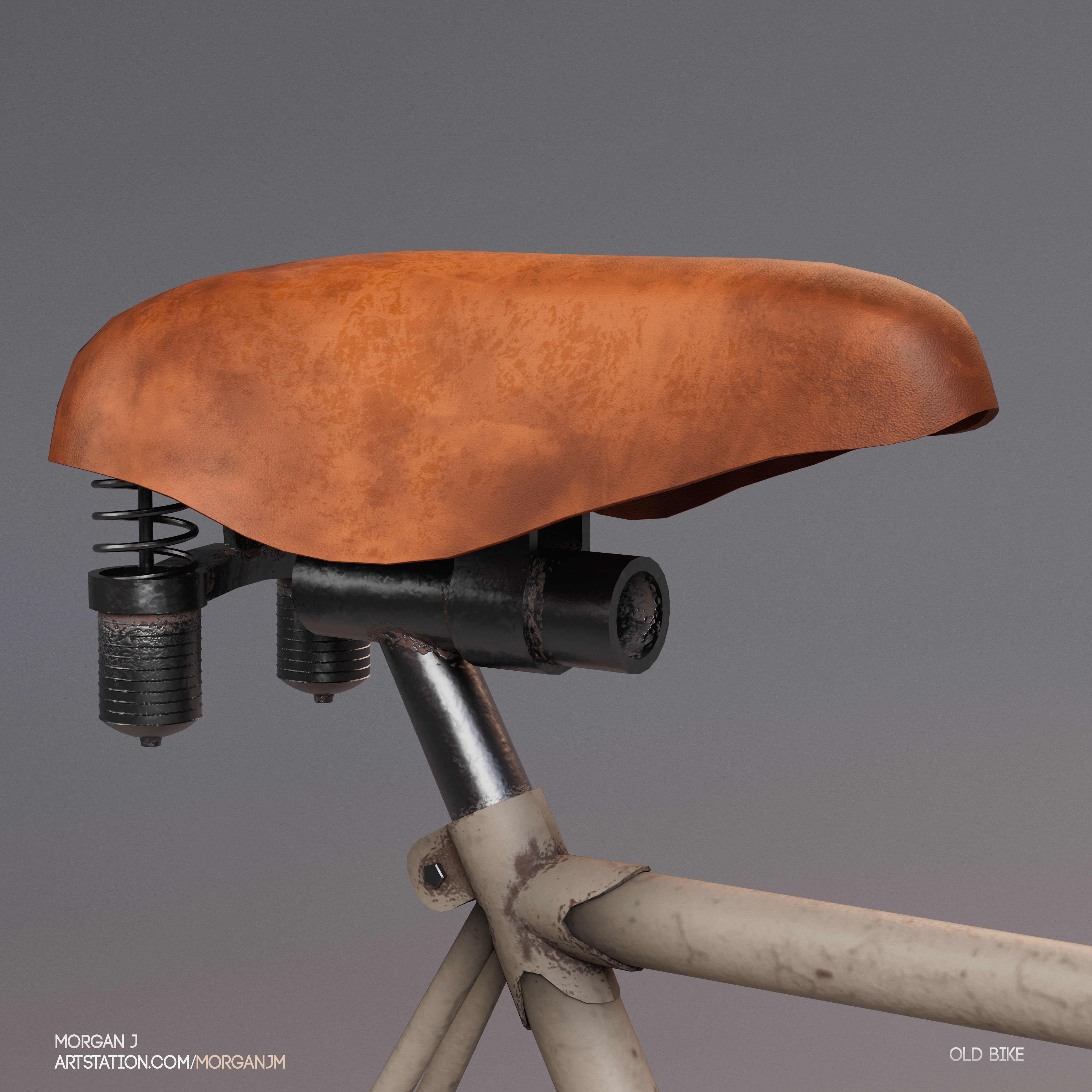 Old Bike 1960s 3D model_5