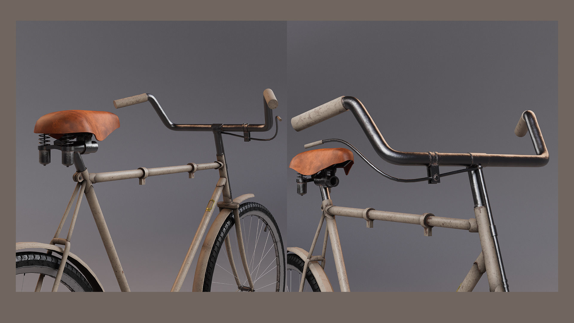Old Bike 1960s 3D model_12