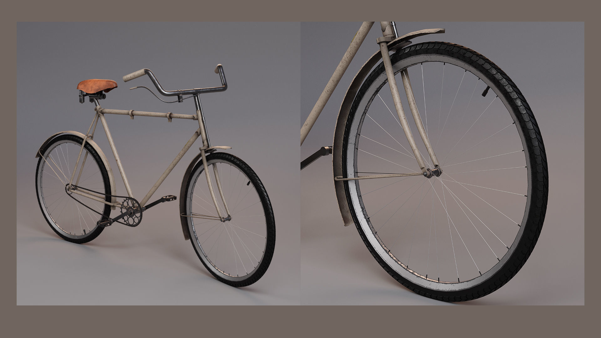 Old Bike 1960s 3D model_10