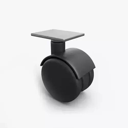 Plastic Caster Wheel  Low-poly 3D model